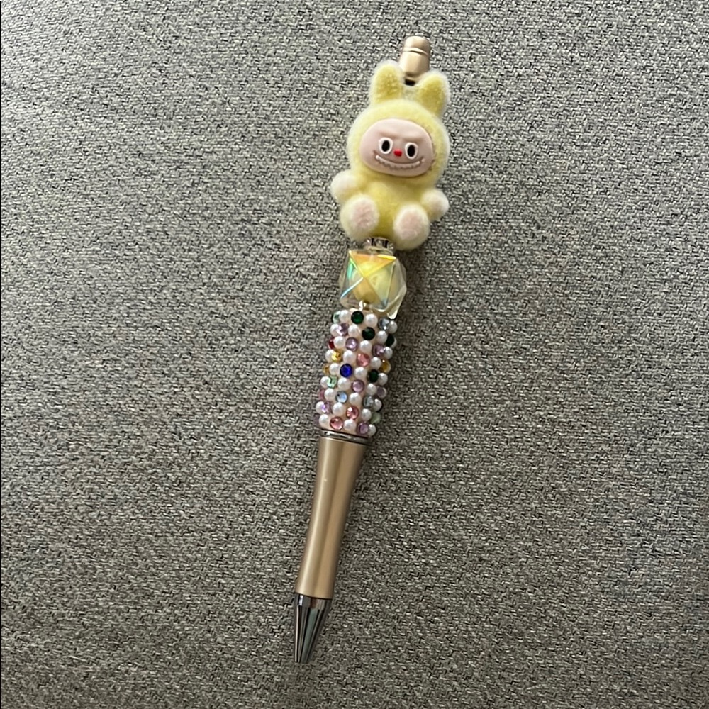 Handmade Labubu Pen with Black Ink